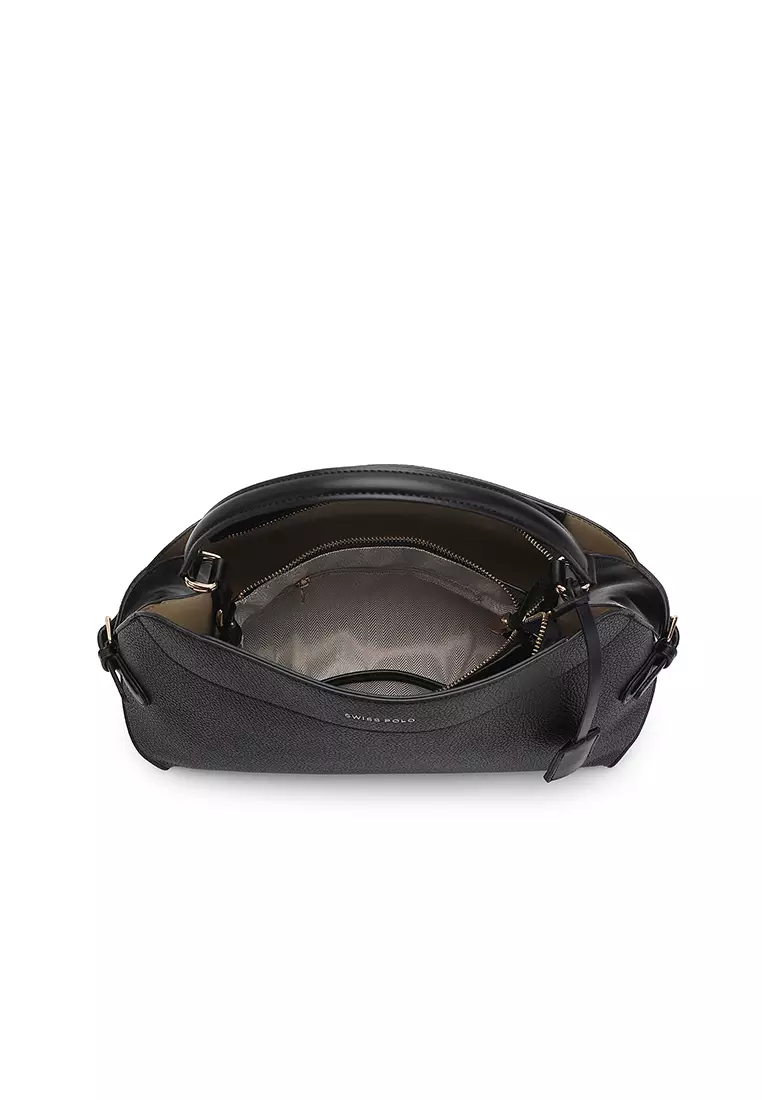 Women's Top Handle Bag / Sling Bag / Crossbody Bag / Shoulder Bag (Tas Tangan Wanita / Tas Selempang Wanita / Tas Bahu Wanita) - Hitam