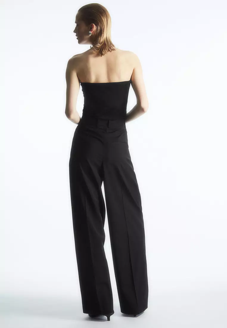 Buy COS Wide-Leg Tailored Wool Trousers 2025 Online ZALORA