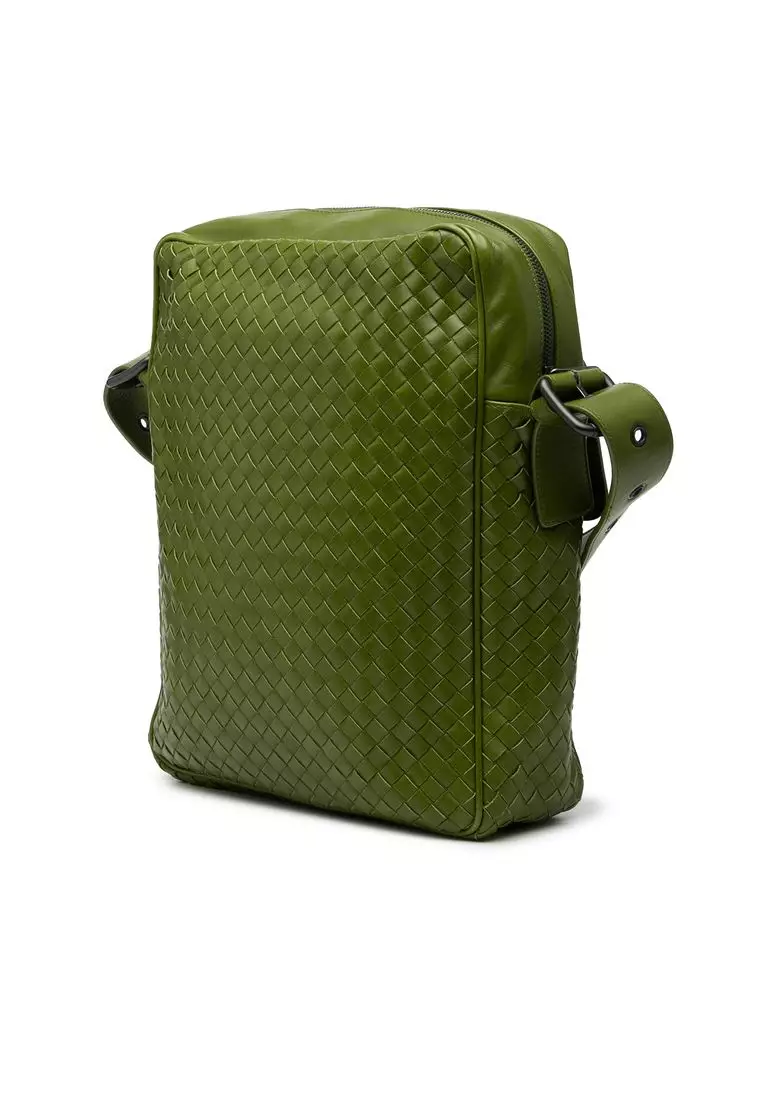 Pre-Loved Bottega Veneta Nappa Intrecciato Messenger Bag