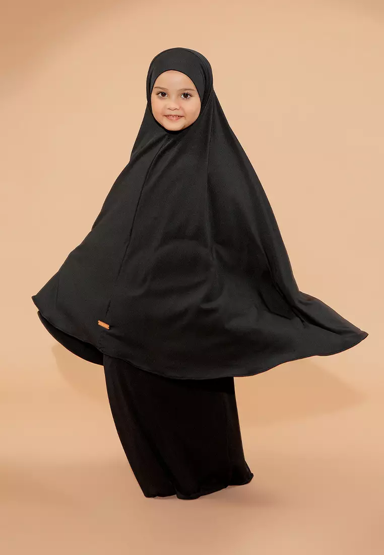 Shameera Prayer Set Kids Series 2 Black (1-2 Tahun)