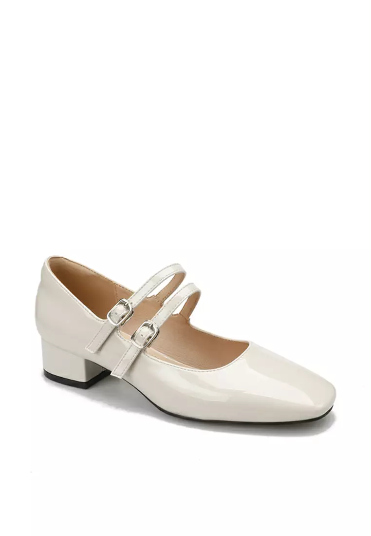 3.5CM Double Buckle Strap Mary Jane Shoes TE8368-6