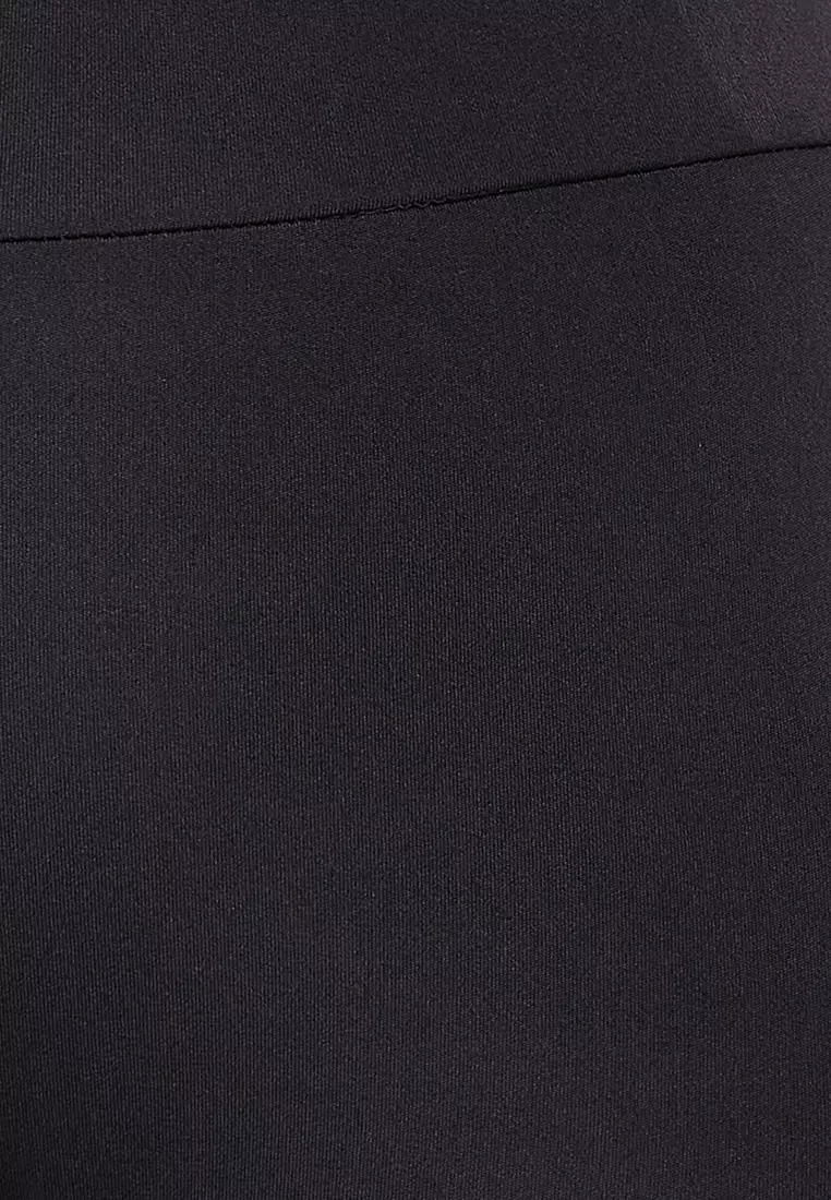 Snug Fit Active Tights in Black with Reflective Logo