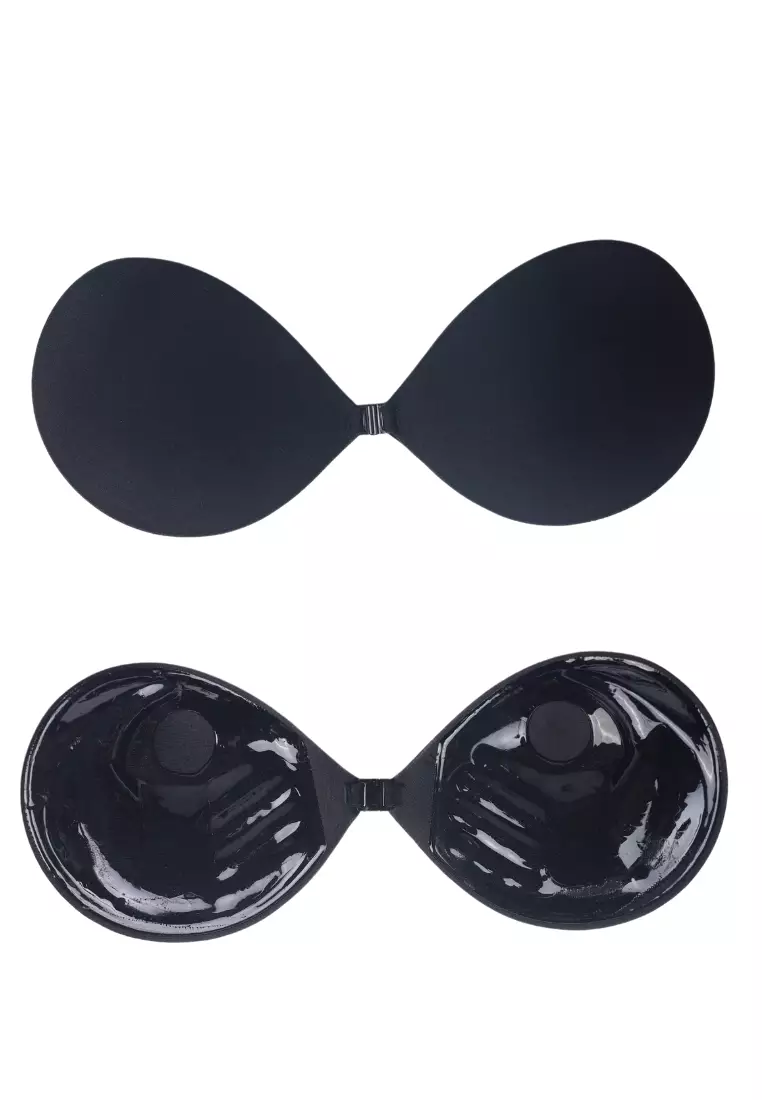 Lace Adhesive Bra Strapless Invisible Push Up Silicone Bra for Backless  Dress with Nipple Covers (Color : Skin, Size : B) (Black A) : :  Clothing, Shoes & Accessories