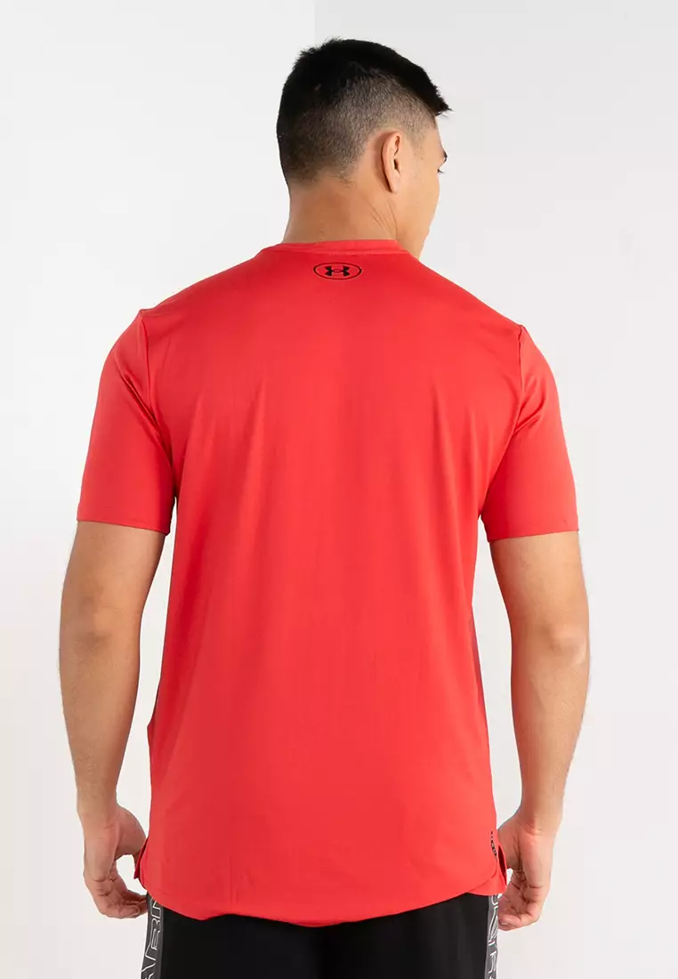 Under Armour Seamless Grid Men's Tennis T-Shirt - Chakra/Black