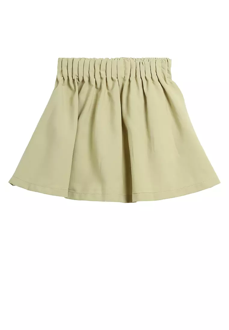 Buy GLOBAL WORK Macaron Color Knee Length Skirt 2023 Online