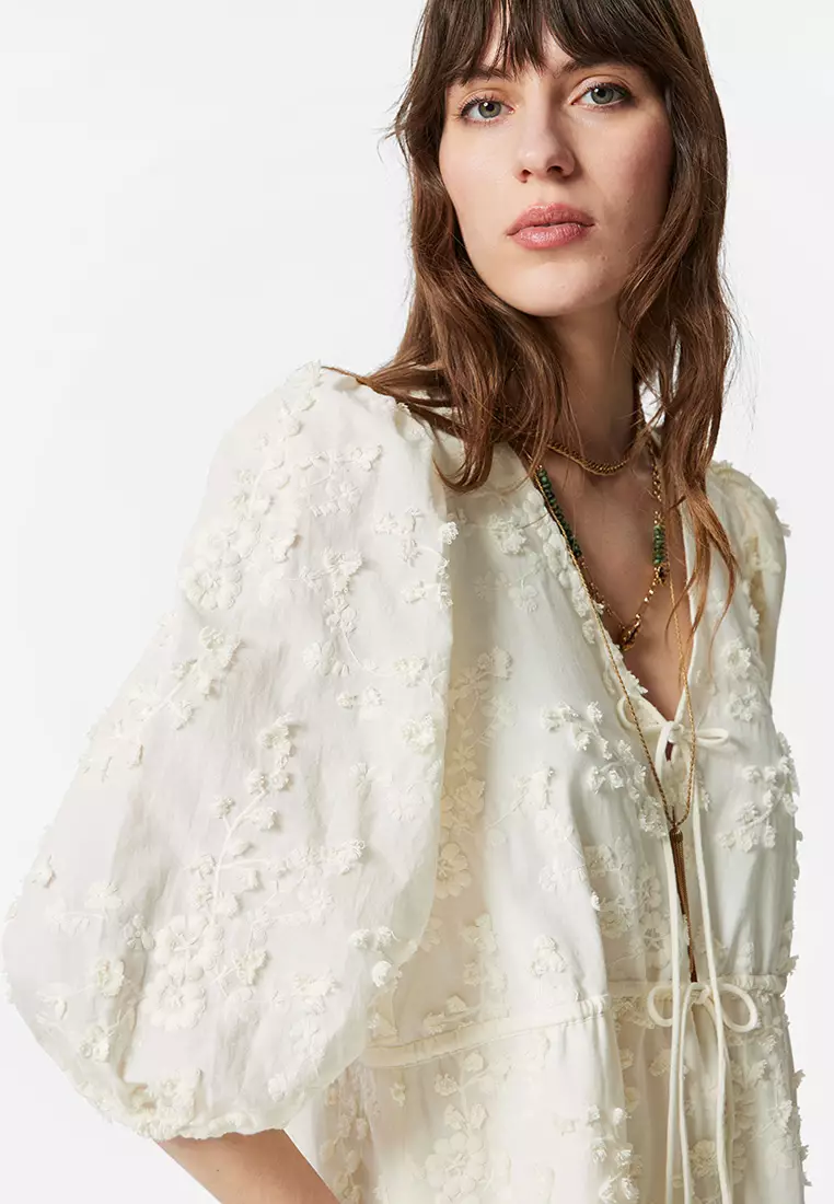 Embroidered Mini Dress