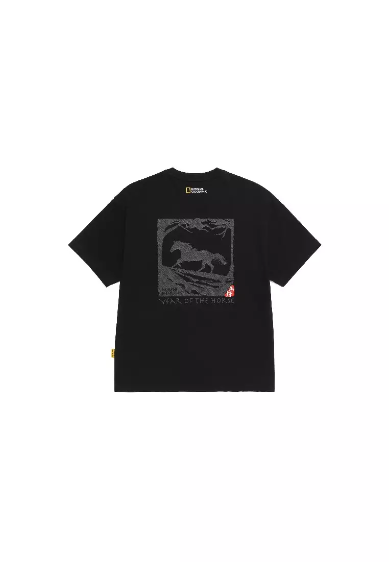 男女同款馬年圖案短袖 T 恤