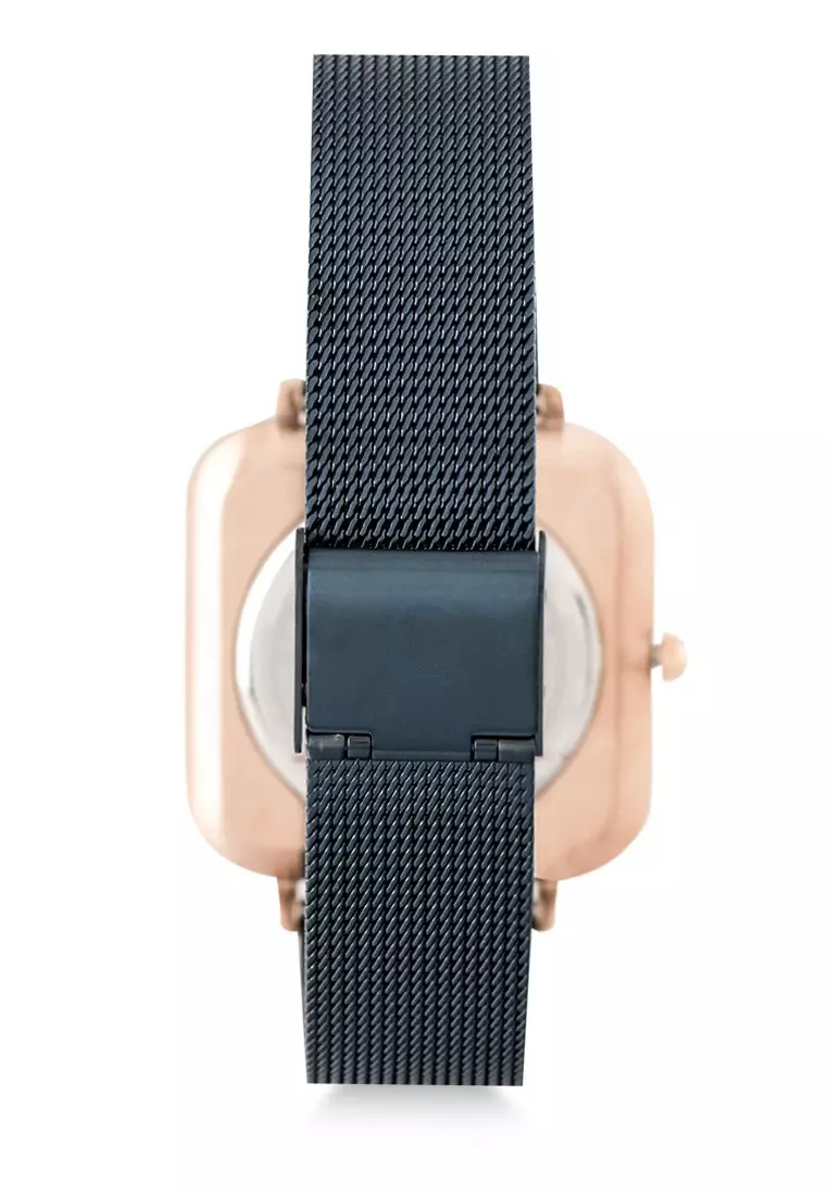 Alexandre Christie Jam Tangan Wanita - Blue Rosegold - Stainless Steel - 2825 BHBURBU