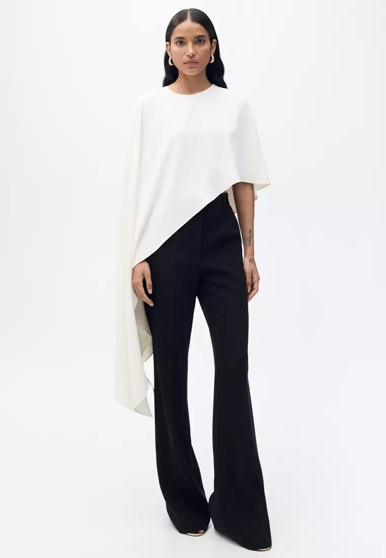 Mango Asymmetrical Round-Neck Cape 2025 | Buy Mango Online