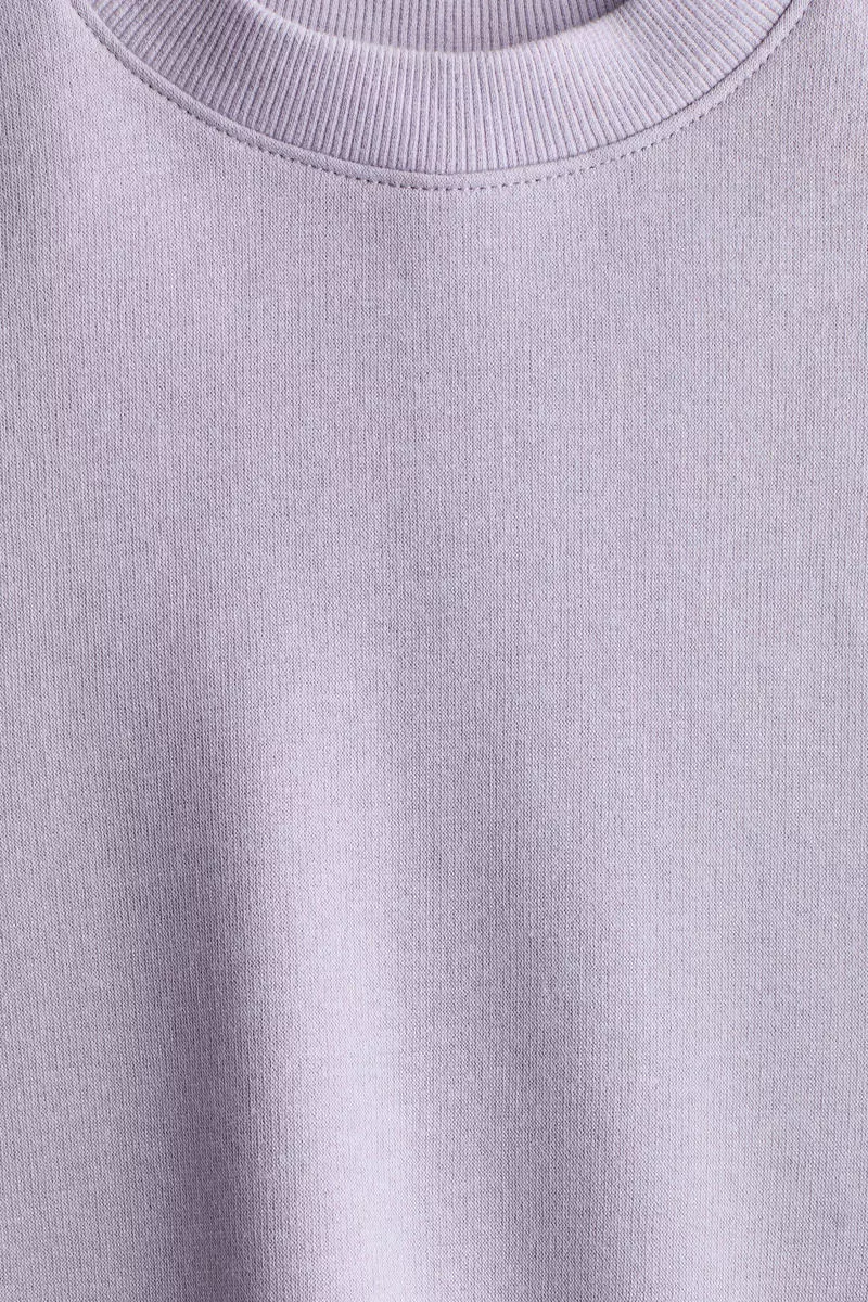 Oversized brushed-inside sweatshirt