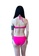 PINK N' PROPER pink Basic Bandeau Push Up Underwire Bikini Set in Hot Pink 4AC0EUS7F6980BGS_3