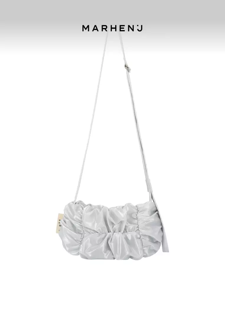 POPCORN SWING MINI Nylon Crossbody Bag Silver
