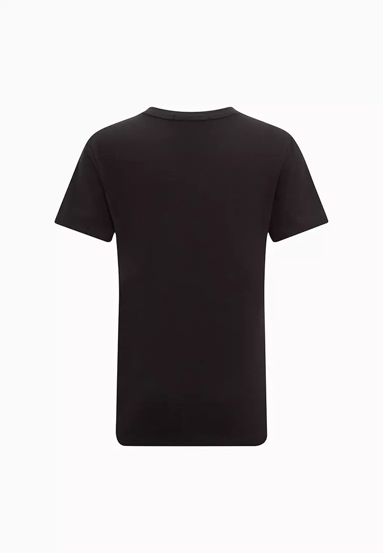 Calvin klein plain black t clearance shirt