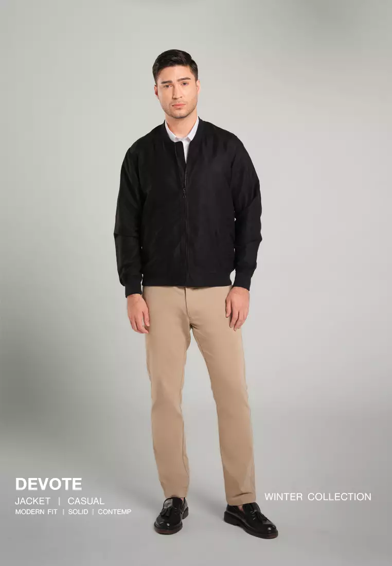 Jual MOC MCC Jacket Lengan Panjang Pria Devote - Black Original 2026 ...