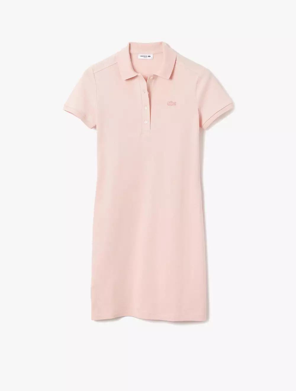 Women's Stretch Cotton Piqué Polo Dress - Pink