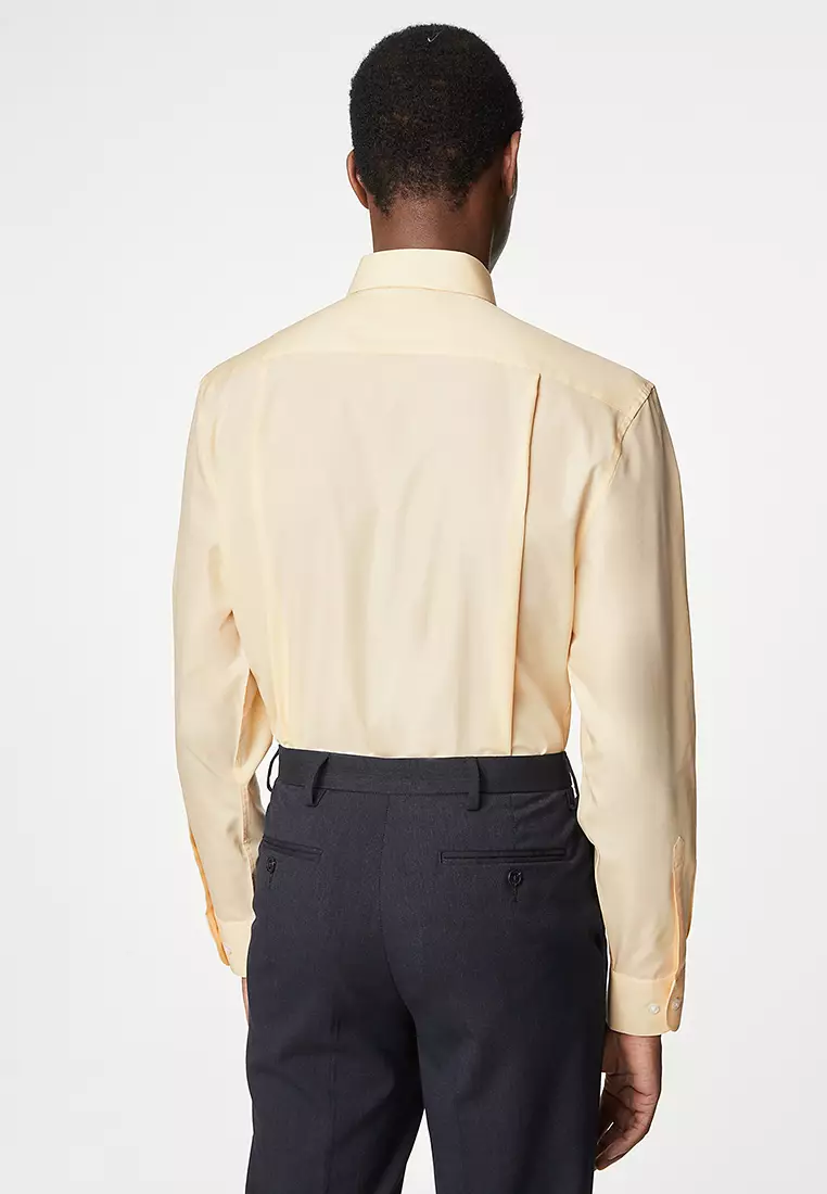Regular Fit Easy Iron Cotton Blend Shirt