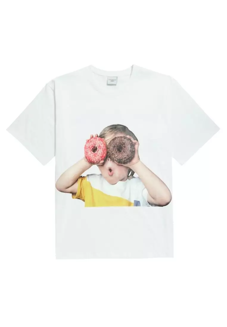 ADLV BABY FACE TSHIRT WHITE DONUTS 1