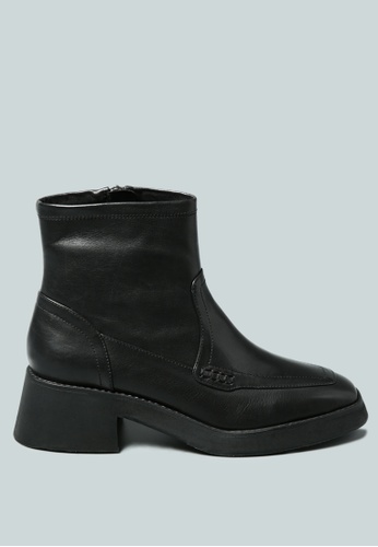 Rag & CO. black OXMAN Classic Black Ankle Boot Rag & Co X 8E1CDSH899B9C5GS_1