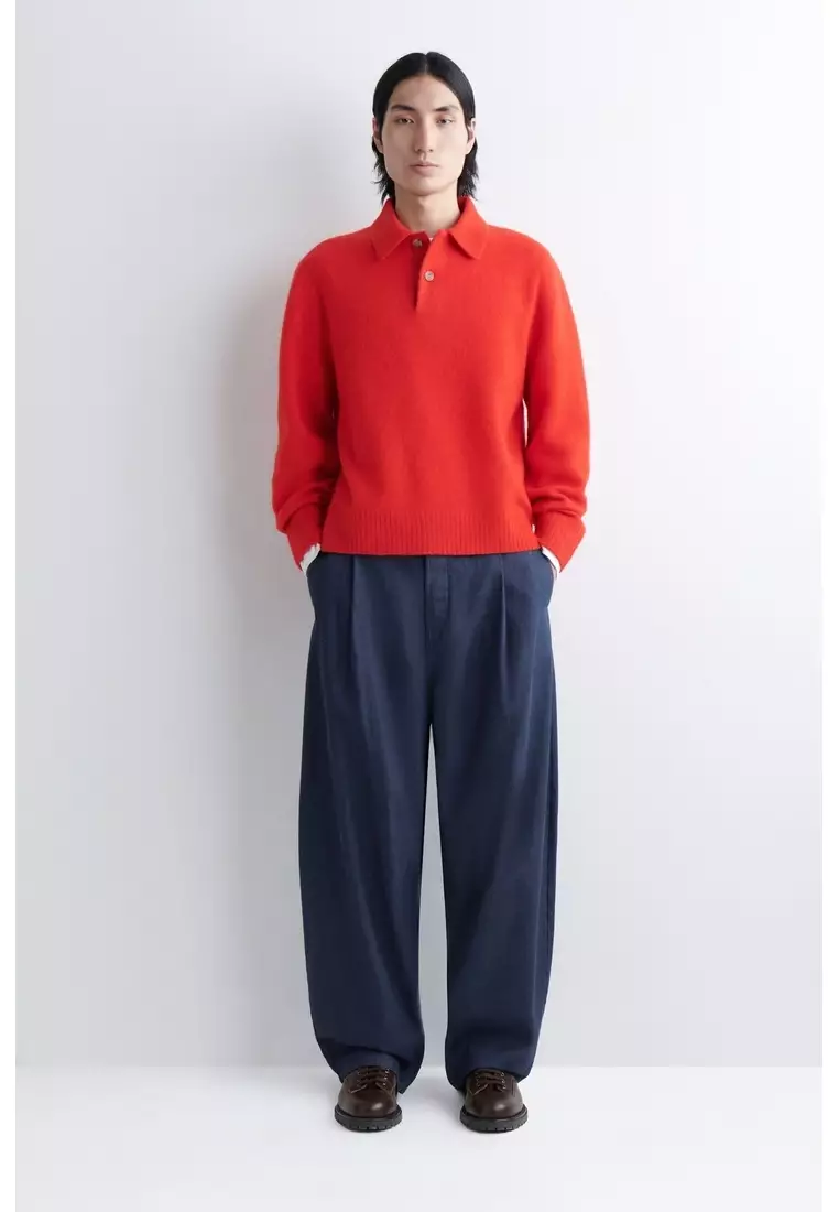 Buy COS BRUSHED-WOOL POLO SHIRT 2026 Online | ZALORA
