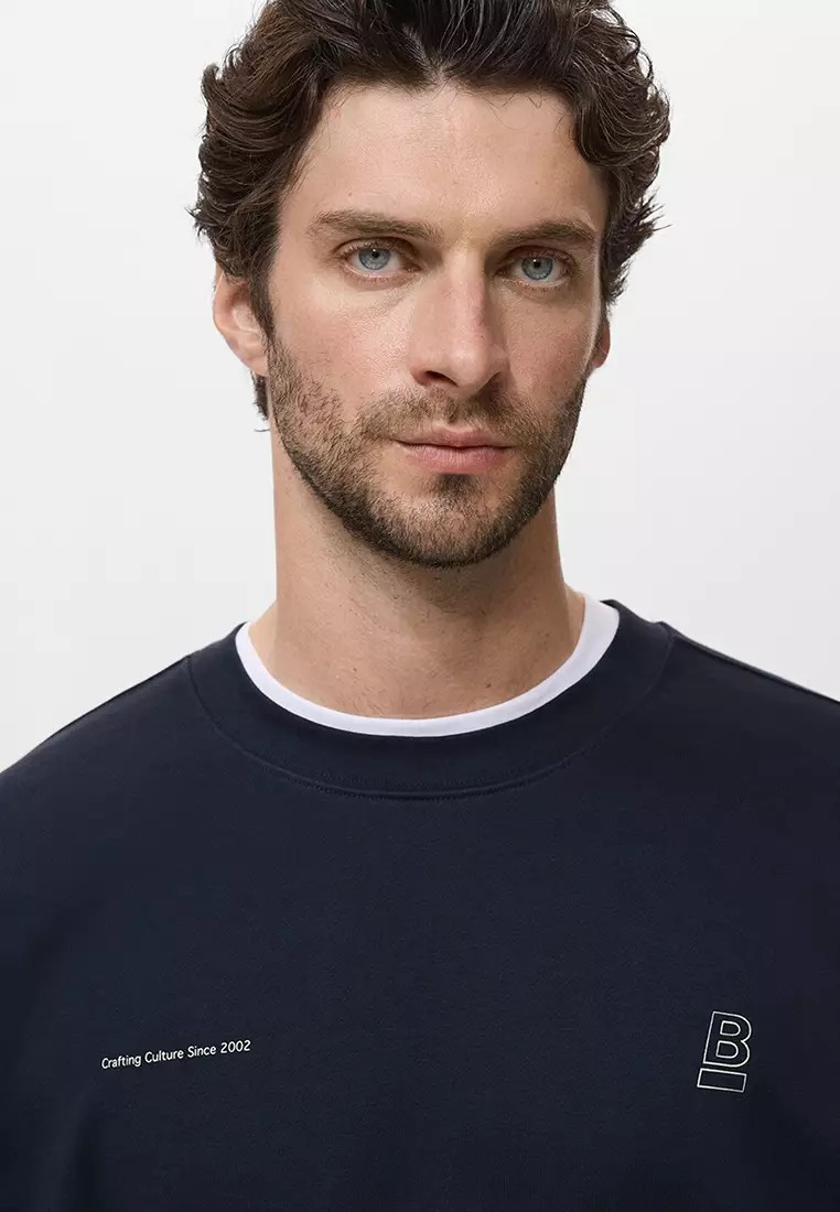 100% Cotton Text Sweatshirt