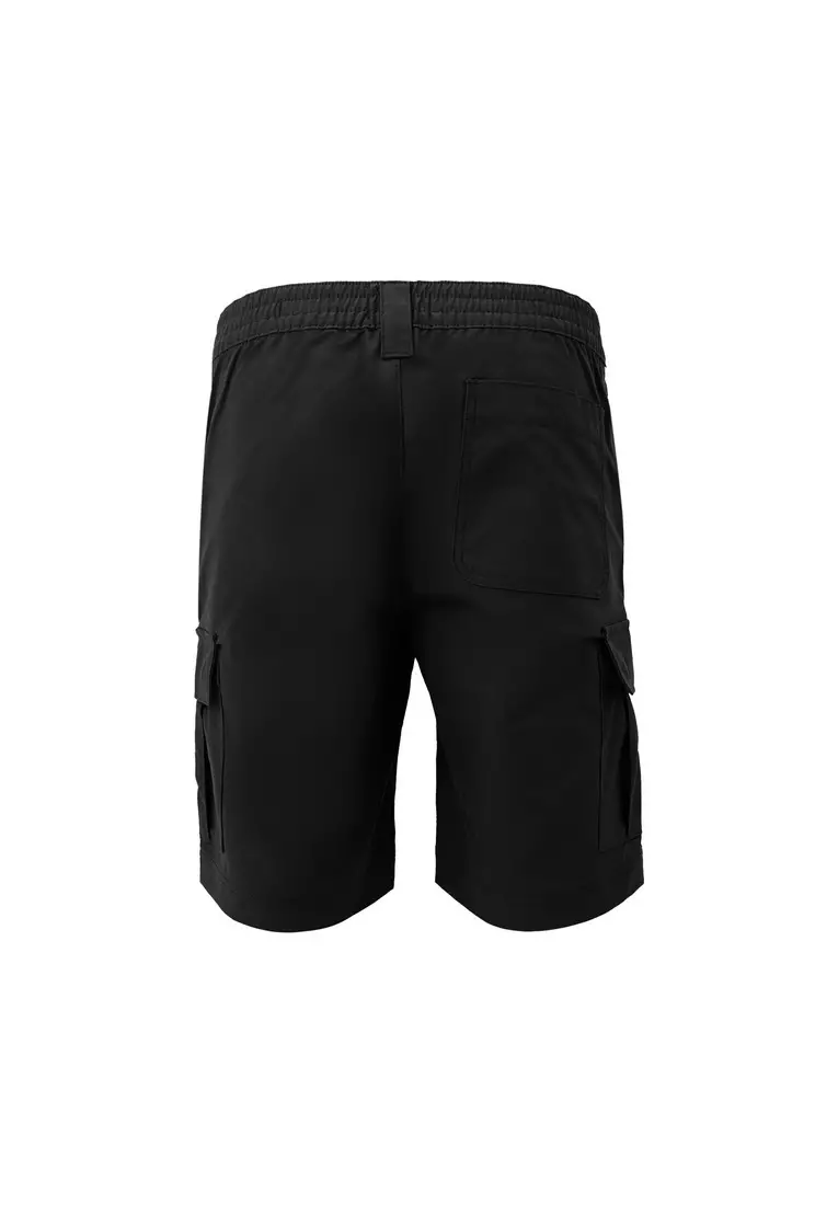 3Second Men's Short Cargo Pants Relaxed Fit Polyester Twill Flynn HP-010125