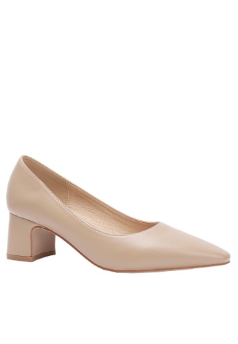 Twenty Eight Shoes beige 5.5CM Synthetic Leather Pointy Pumps 152-2 CDDDESH6F0E1ECGS_1