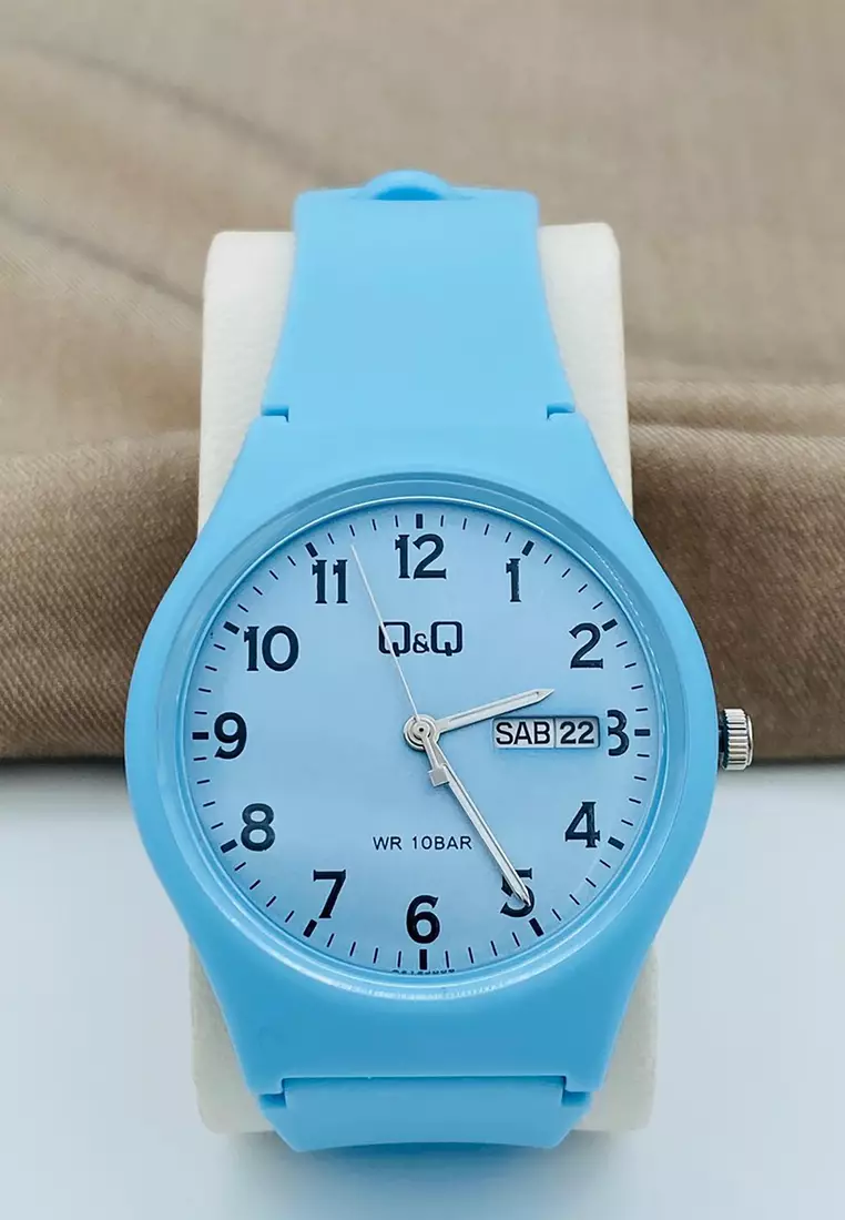 Watch By Citizen A212J006Y Men Analog Watch with Blue Rubber Strap