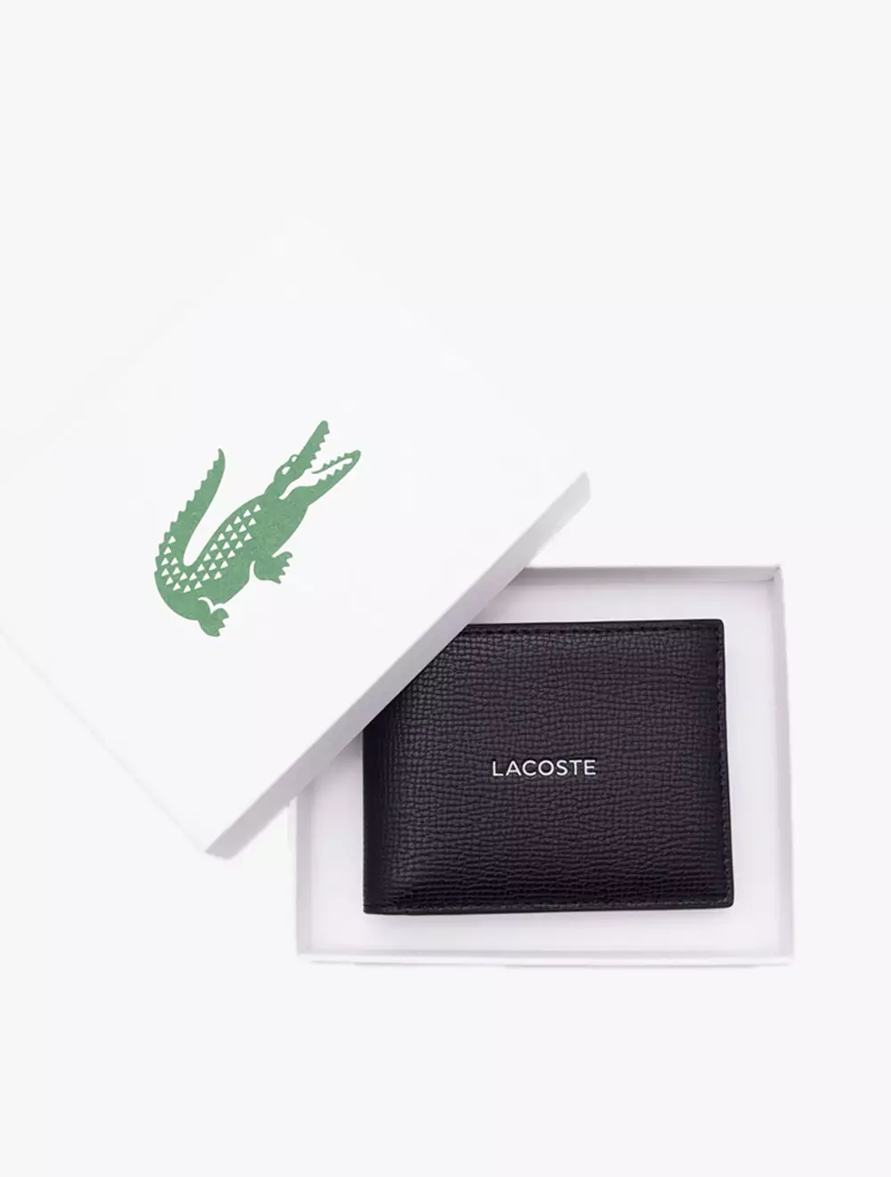 Small Ossian Leather Billfold - Black