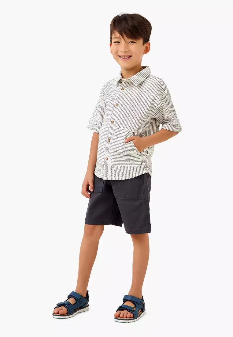 Babyshop Lee Cooper Short Sleeve Shirt With Stripes