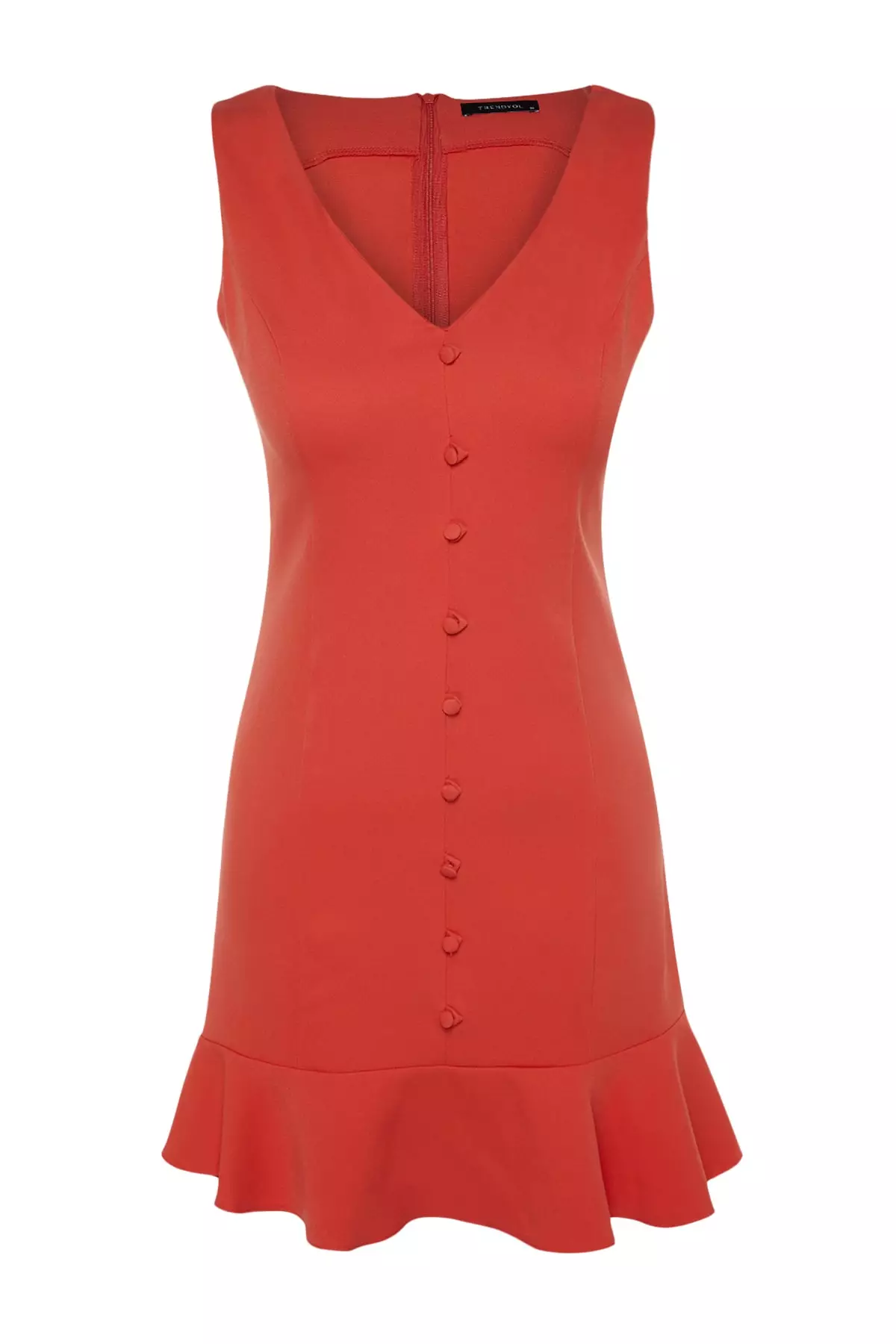 Flounce Hem Mini Dress