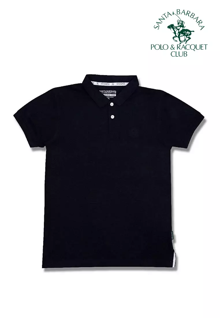 Plain black polos sale