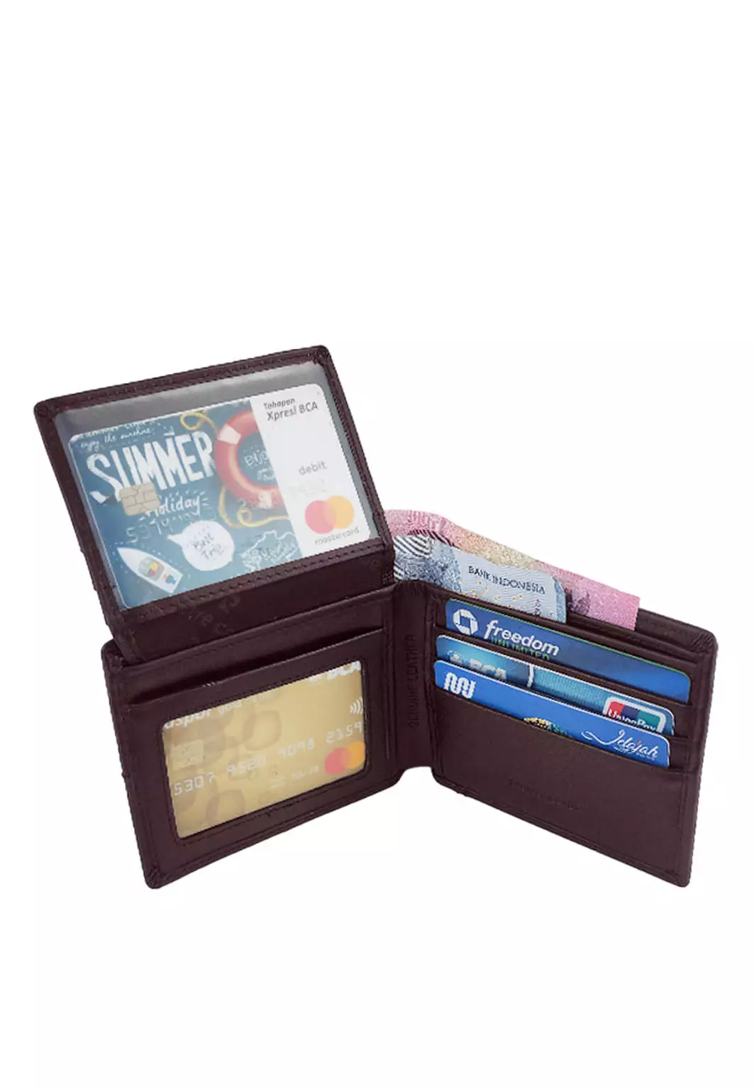 Pierre Cardin Dompet Lipat Pendek Pria Kulit