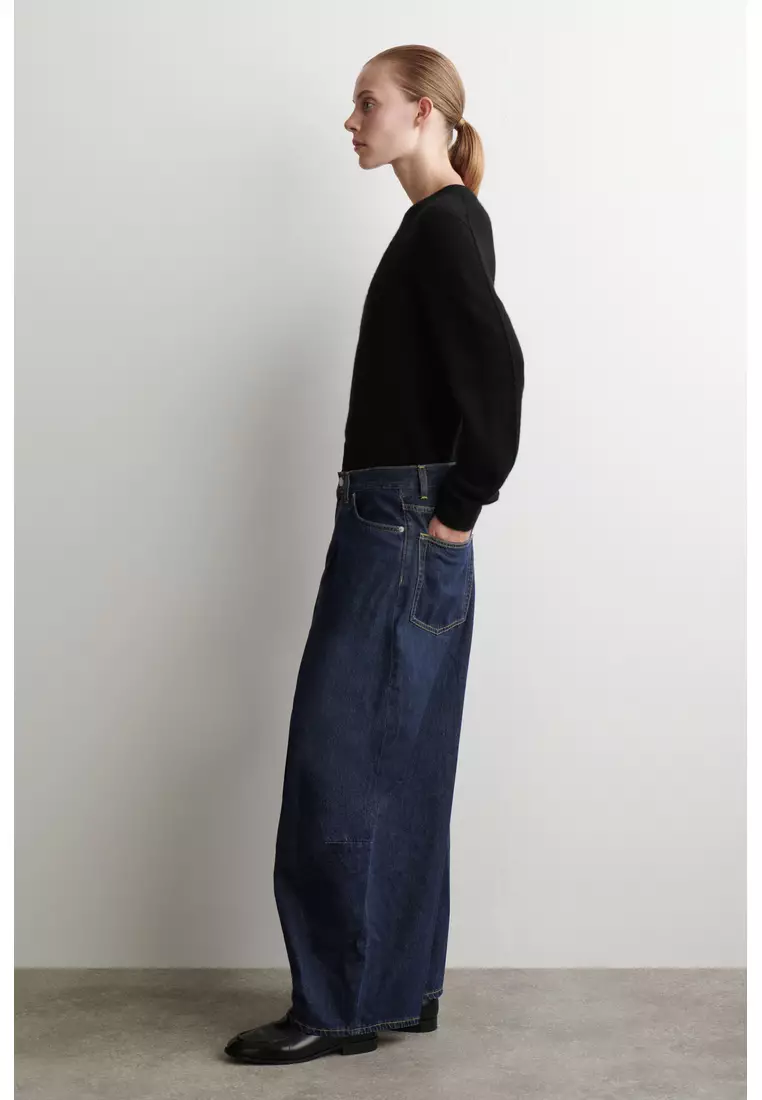 TWINE BARREL-LEG JEANS