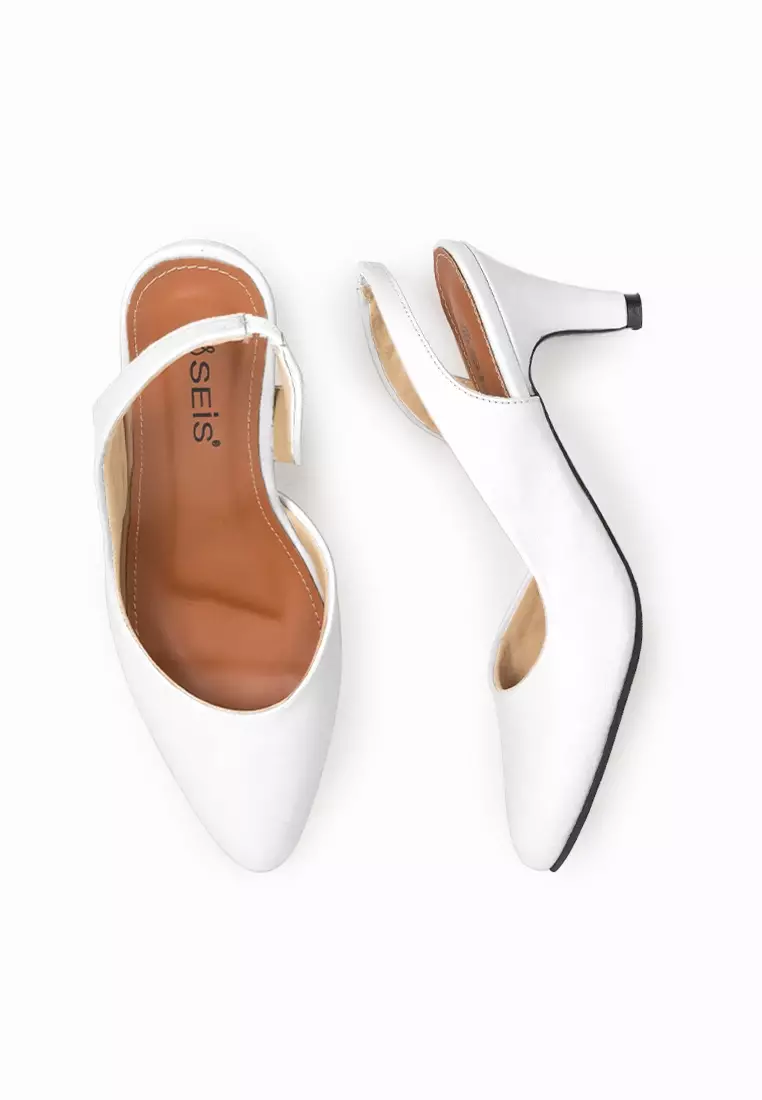 Seis Alena Sepatu High Heels  Wanita 7 cm Series-WHITE