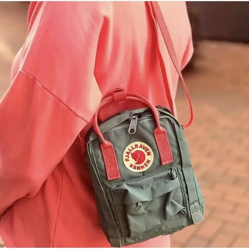 Kanken Sling Frost Green - Peach Pink