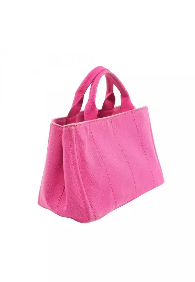 PRADA FUXIA CANAPA トートバッグ Buy Prada Pre-Loved Prada CANAPA Kanapa Handbag tote bag canvas