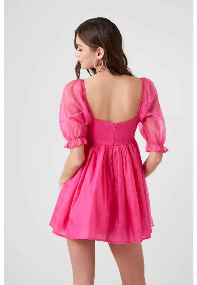 Forever 21 puff sleeve dress top