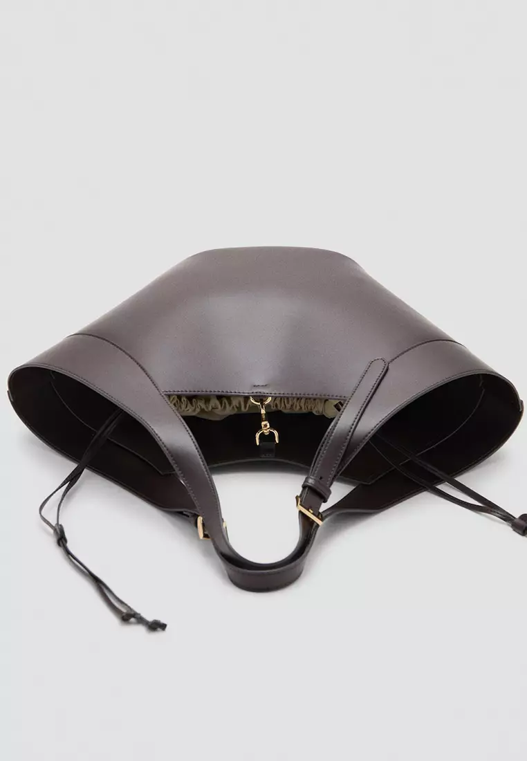 Large Double-Handle Bag With Buckles