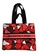 EGLANTINE black and white and red EGLANTINE® X 2D4O® - "Staycation Bag" Wrinkle Free Canvas Tote Bag 3618CACDA14861GS_4