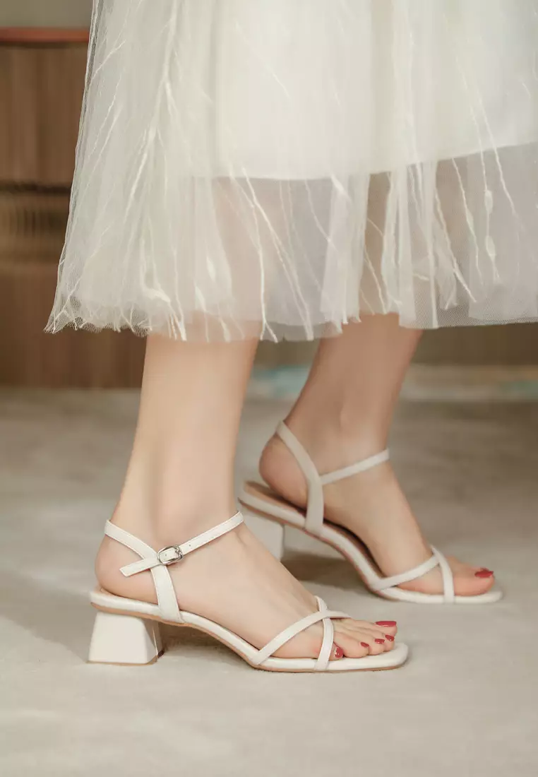 Girly Strap Mid Heel Sandals TE9448-12