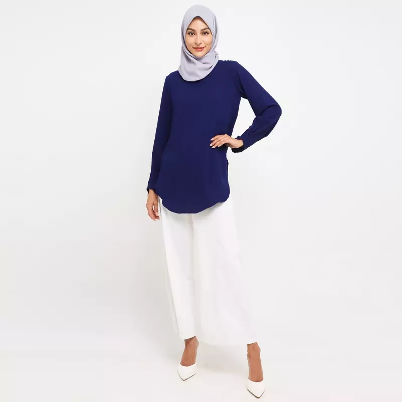 Sefa Assymetrical Blouse In Navy