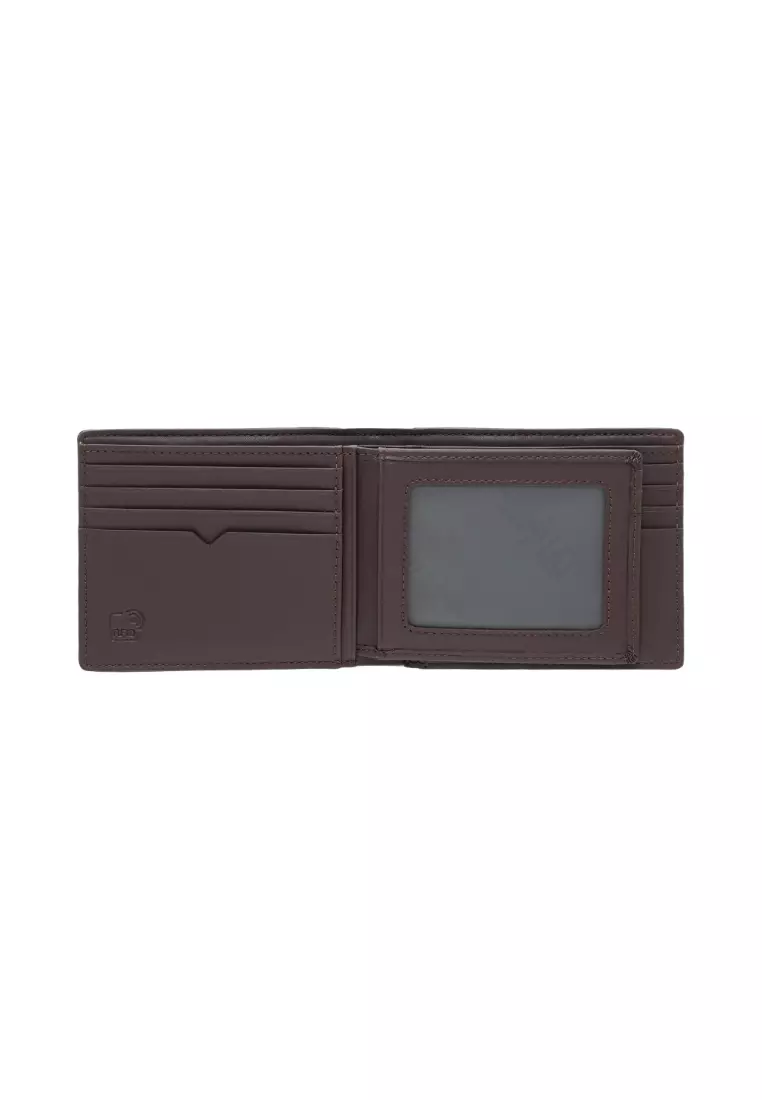 Valentino Rudy Italy Men's Fabric + Leather Mid Flap Wallet 0468000-630