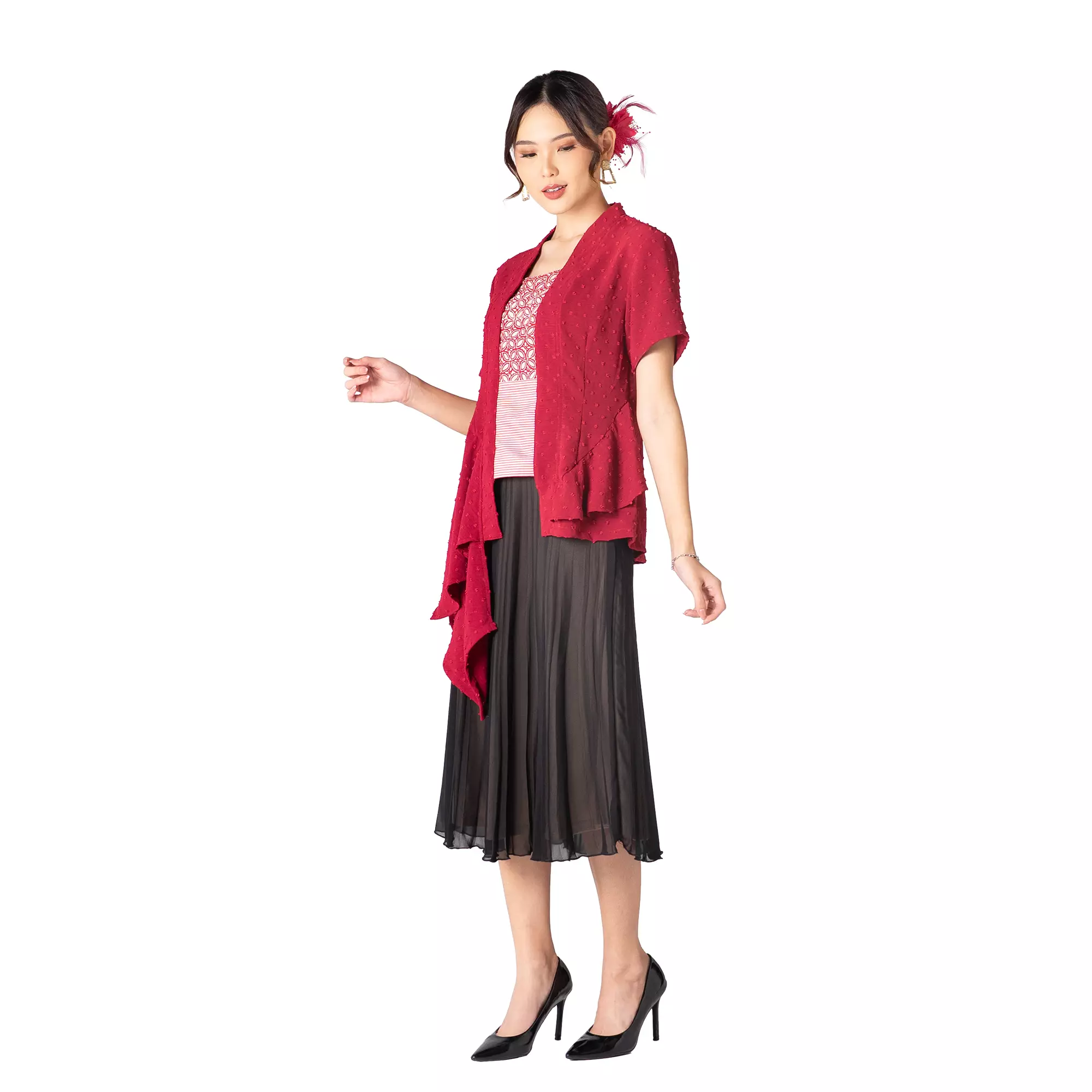 Blouse Batik Wanita - Atasan Batik - Bhatara Batik Narami - Baju Batik Modern Lengan Pendek