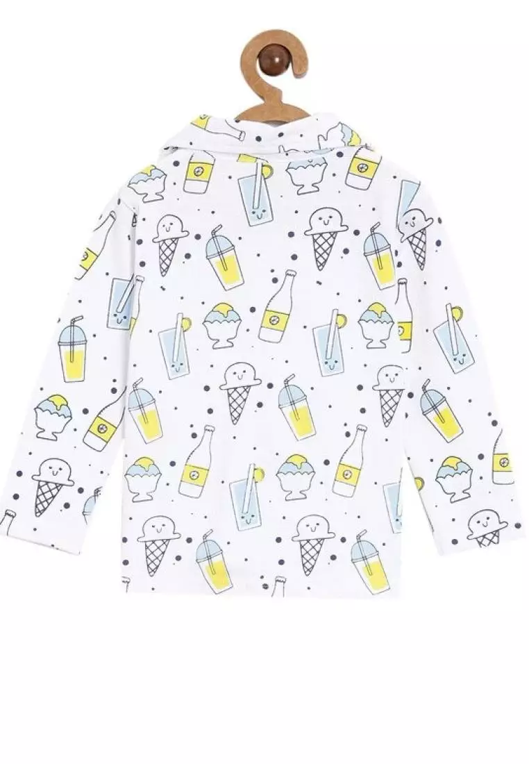 The Mom Store Kids Pajama Set Pack Of 2 My Smoothie & Sweet like a Doughnut - Multicolor