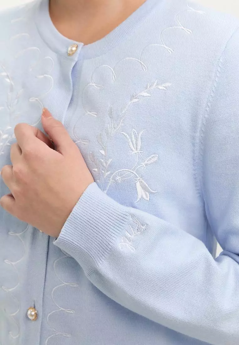 Embroidered Cardigan