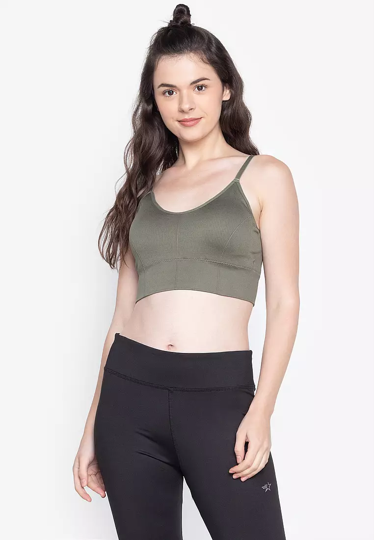 Buy Chase Fashion Plain Textured Sports Bra With Thick Pads 2024 Online