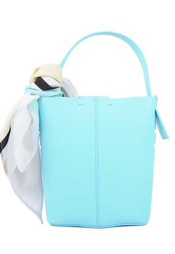 RO Bags blue RO Terranova Felucca Mini Top Handle Bucket Bag in Aqua/Mint 37F8FAC5D97D9BGS_1