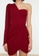 Trendyol red One Sleeve Mini Dress 7FA85AA58AD44DGS_3