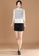 A-IN GIRLS black and white Fashion Checkered Stitching Chiffon Shirt 78C0FAAE18B1C4GS_5