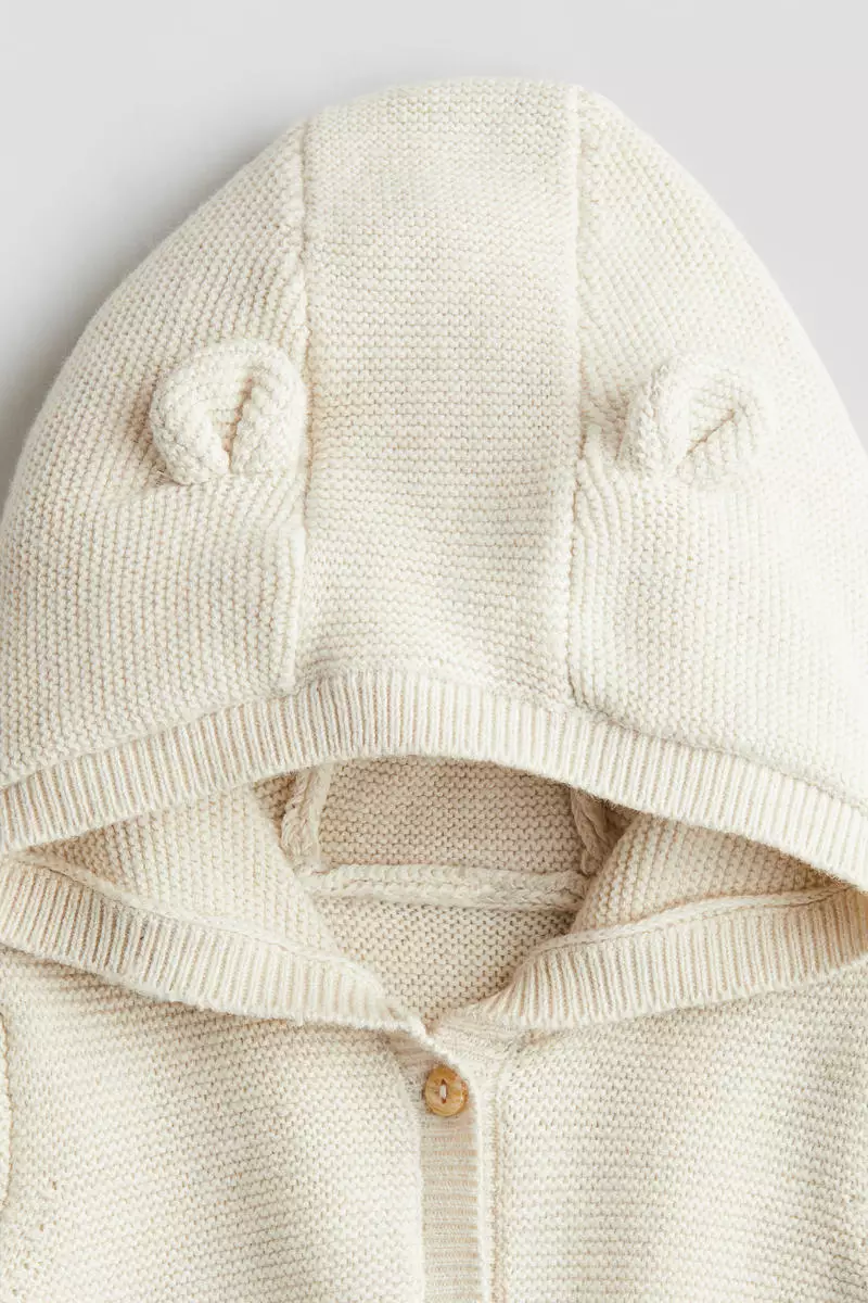 Cotton-knit romper suit